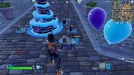Birthday cake in Fortnite (Image via Epic Games)